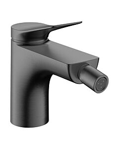 hansgrohe Vivenis bidet faucet 75200340 with pop-up waste set, brushed black chrome