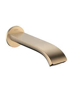 hansgrohe Vivenis bath spout 75410140 wall-mounted, projection 202mm, brushed bronze