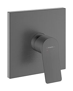 hansgrohe Vivenis Fertigmontageset 75615340 Unterputz-Brausearmatur, 1 Verbraucher, brushed black chrome