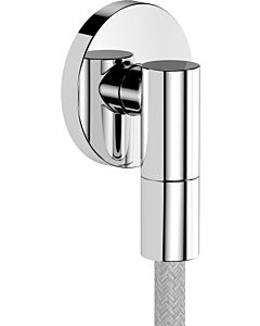 Raccord mural FixFit Fine S 28882000 avec clapet anti hansgrohe retour, S, rond, chromé