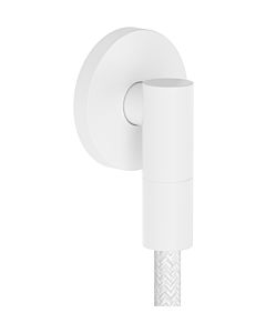 hansgrohe FixFit Fine S wall connection 28882700 with backflow preventer, S, round, matt white