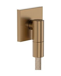 Raccord mural FixFit Fine E hansgrohe 28883140 avec clapet anti-retour, E, carré, bronze brossé