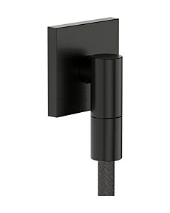 hansgrohe FixFit Fine E wall connection 28883340 with backflow preventer, E, square, brushed black chrome