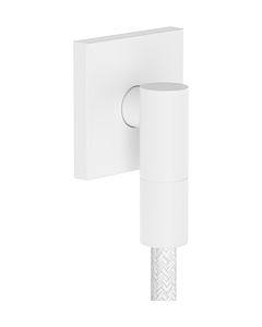 hansgrohe FixFit Fine E Wandanschluss 28883700 mit Rückflussverhinderer, E, eckig, mattweiß