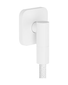 hansgrohe FixFit Fine Q Wandanschluss 28884700 mit Rückflussverhinderer, Q, softsquare, mattweiß