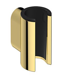 Support de pommeau de douche hansgrohe Porter Fine 28885990, position de maintien fixe, en métal, aspect or poli