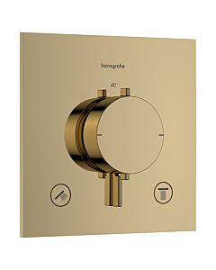 hansgrohe Ecostat Comfort E Thermostat 33711990 concealed, for 2 Verbraucher , 24 l/min, polished gold optic