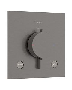 hansgrohe Ecostat Comfort E Thermostat 33716340 concealed, for 2 Verbraucher , 23 l/min, EN 1717, brushed black chrome