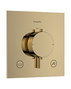 hansgrohe Ecostat Comfort E Thermostat 33716990 concealed, for 2 Verbraucher , 23 l/min, EN 1717, polished gold optic