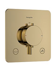 hansgrohe Ecostat Comfort Q Thermostat33717990 Encastré, pour 2 Verbraucher , 23 l/min, EN 1717, optique or poli