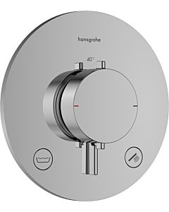 hansgrohe Ecostat Comfort S Thermostat 33718000 Encastré, pour 2 Verbraucher , 23 l/min, EN 1717, chromé