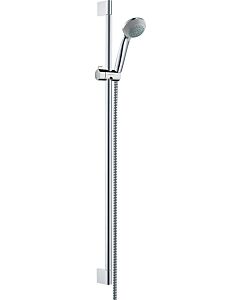 hansgrohe Brause Set Crometta 85 Variojet 27762000 chrom, mit 90 cm Brausestange Unica Crometta