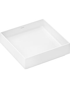 Vasque à poser hansgrohe Xuniva Evo E 63007450 400 x 400 mm, sans trou de robinetterie ni trop-plein, SmartClean, effet hygiénique, blanc