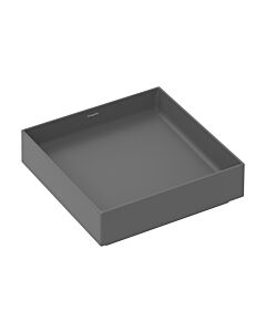 hansgrohe Xuniva Evo E Aufsatzwaschtisch 60324760 400x400mm, ohne Hahnloch/Überlauf, Schiefergrau matt