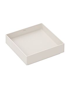 Vasque à poser Hansgrohe Xuniva Evo E 60324780 400x400mm, sans trou de robinetterie/trop-plein, beige sable mat