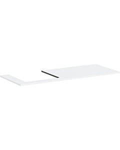 Console Xilesa E hansgrohe 54272700 1375x550mm, découpe à gauche, blanc mat
