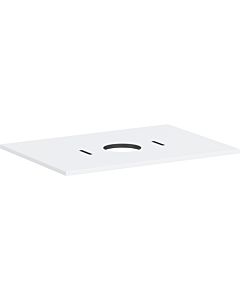 Console Xilesa E 54275700, découpe centrale, sans trou pour robinetterie, hansgrohe x 550 mm, blanc mat