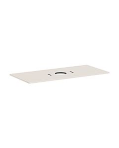 hansgrohe Xilesa E console 54277780 cutout in the middle, without tap hole, 1180 x 550 mm, sand beige matt