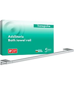 hansgrohe AddStoris Badetuchhalter 41747000 Länge 648mm, Wandmontage, Metall, chrom