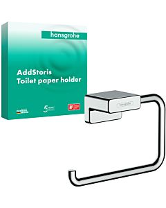 hansgrohe AddStoris Papierrollenhalter 41771000 ohne Deckel, Wandmontage, Metall, chrom