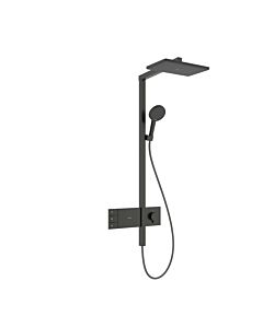 hansgrohe Raindance Alive Q Duschsystem 24590340 2 Strahlarten mit ShowerSelect Comfort, 12 l/min, brushed black chrome