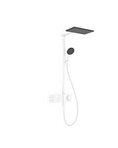 Hansgrohe Raindance Alive Q 210/340 2 jets Colonne de douche 24590700  EcoSmart avec mitigeur thermostatique, blanc mat