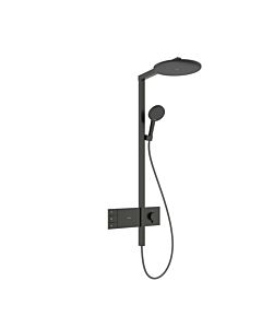 Système de douche hansgrohe Raindance Alive S 24595340 2 modes de pulvérisation avec ShowerSelect Comfort , chrome noir brossé