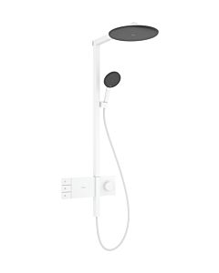 Système de douche Alive S hansgrohe Raindance 24596700 2 types de jets économie d&#39;eau avec ShowerSelect Comfort , EcoSmart, blanc mat