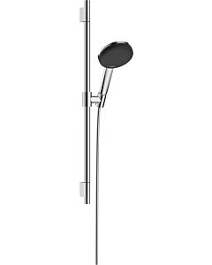 hansgrohe Raindance Alive Select S Duschset 24602000 3 Strahlarten wassersparend mit Duschstange Unica S Puro 65 cm, chrom