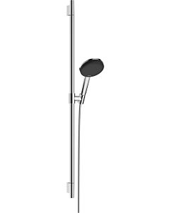 hansgrohe Raindance Alive Select S shower set 24603000 3 jet types water-saving with shower rail Unica S Puro 90 cm, chrome