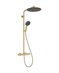 hansgrohe Raindance Alive S Puro Duschsystem 24592140 1 Strahlart mit Ecostat Element, 12 l/min, brushed bronze
