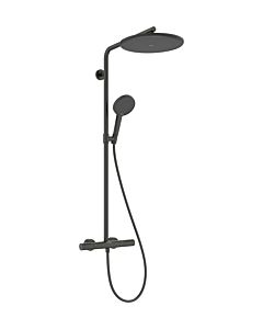 Système de douche hansgrohe Raindance Alive S Puro 24592340 type de jet 2000 avec élément Ecostat , 12 l/min, chrome noir brossé