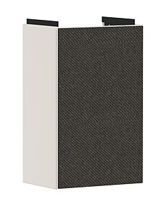 hansgrohe Xevolos E vanity unit 54170660 340x555x245mm, for hand basins, right-hand, sand beige matt, dark grey textile