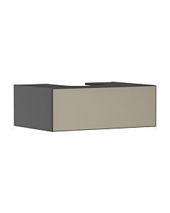hansgrohe Xevolos E vanity unit 54312390 780x550x275mm, 1 drawer, slate grey matt, bronze structure