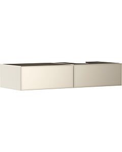 hansgrohe Xevolos E Waschtischunterschrank 54323790 1370x550x275mm, 2 Schubladen, rechts, sandbeige matt, sandbeige metallic