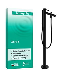 hansgrohe Zesis S bath mixer 74445670 floor-standing, matt black