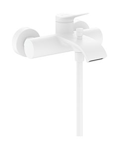Mitigeur monocommande de bain hansgrohe 75423700 en saillie, saillie 197 mm, blanc mat