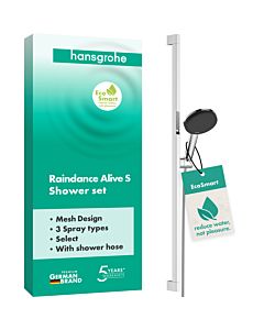 hansgrohe Raindance Alive Select S ensemble de douche 24601000 barre de douche Unica E, 3jet, chromé