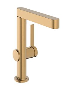 hansgrohe Finoris 230 Waschtischarmatur 76060140 mit Schwenkauslauf, Push-Open-Ablaufgarnitur, brushed bronze