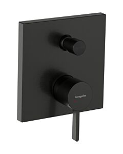 Kit d&#39;installation Hansgrohe Finoris 76415340 pour mitigeur de baignoire encastré, chrome noir brossé