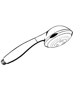 hansgrohe Handbrause Axor Carlton 17850000 chrom, mit Quiclean