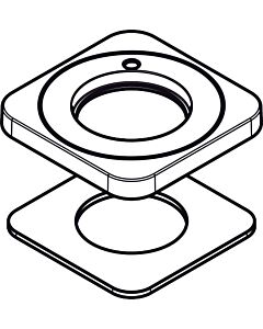 hansgrohe Rosette Axor Citterio E Waschtisch- 92190000 mischer chrom