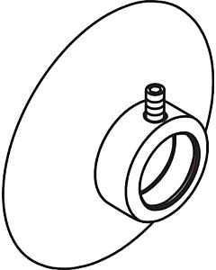 hansgrohe Wandflansch Axor Carlton 96745000 Duschkombi chrom