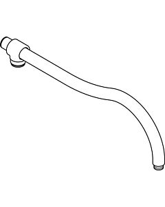 hansgrohe arm bent Axor Carlton 96747820 Showerpipe brushed nickel