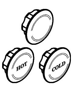 hansgrohe Porzellankappen Axor Montreux 97987000 hot/cold Ringe
