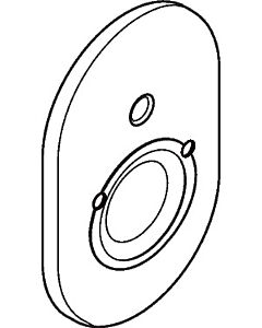 hansgrohe Rosette Wanne Unterputz chrom 95011000