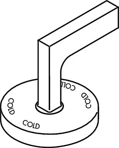 hansgrohe Hebelgriff kalt Axor Citterio 3-Loch 39093000 Waschtischarmatur ohne Platte chrom
