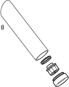 hansgrohe Einlaufrohr Axor St. 3-L. WT-Arm. 97587000 chrom beschriftet