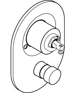 hansgrohe Umrüstset Kugel 96385000 M3 Wannenmischer, Unterputz, chrom