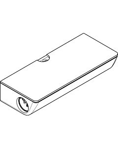 hansgrohe hotte en saillie Showerpipe 98478400 Select E 360 blanc chromé